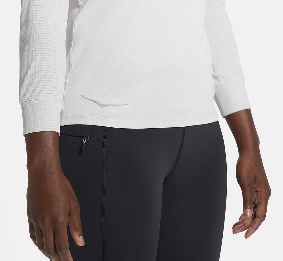 Hoka One One Performance 3/4 Sleeve Top Dam - Vita - YKWCQ-7145